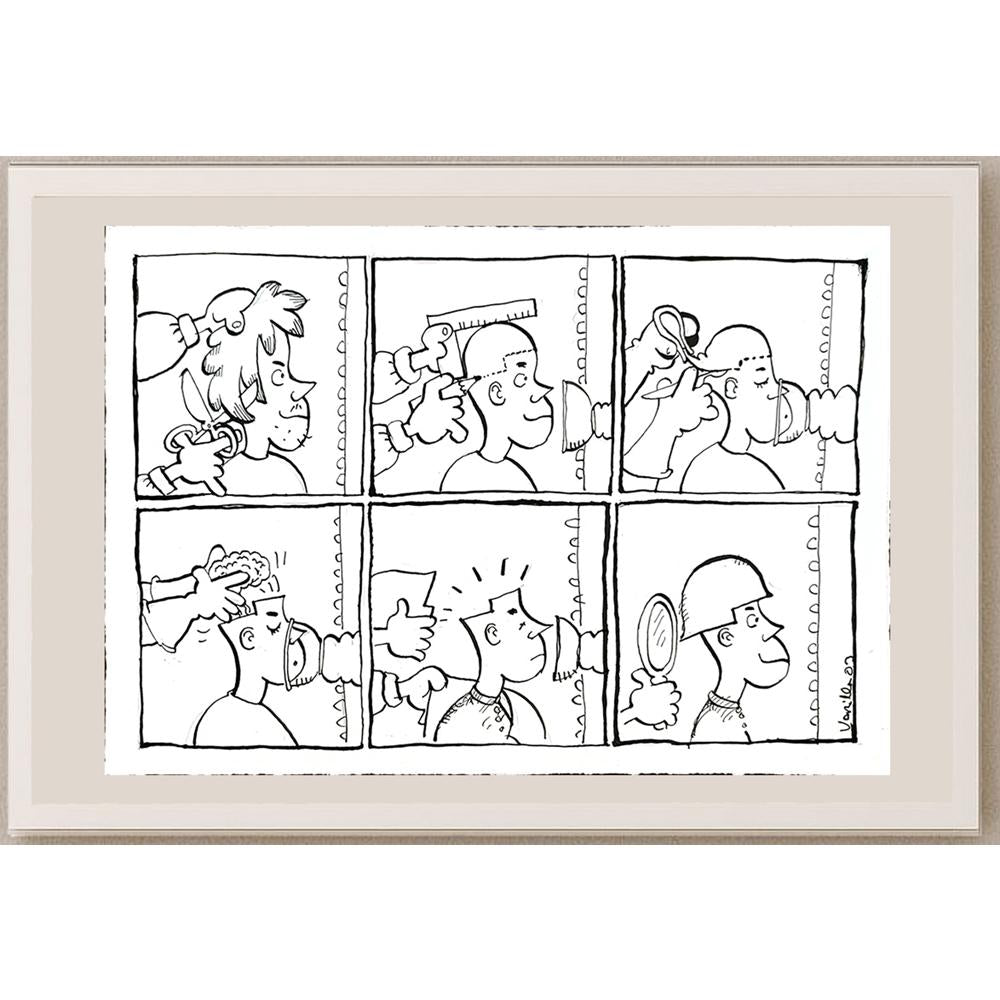 Jorge Varas Varilla 29x21cm Orijinal Karikatür BOD04825