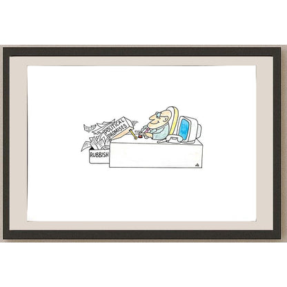 Alexei Talimonov 29x21cm Orijinal Karikatür BOD04828