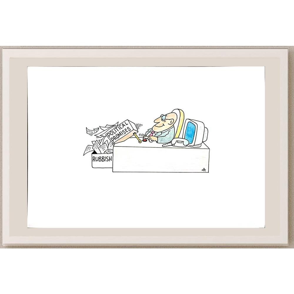 Alexei Talimonov 29x21cm Orijinal Karikatür BOD04828