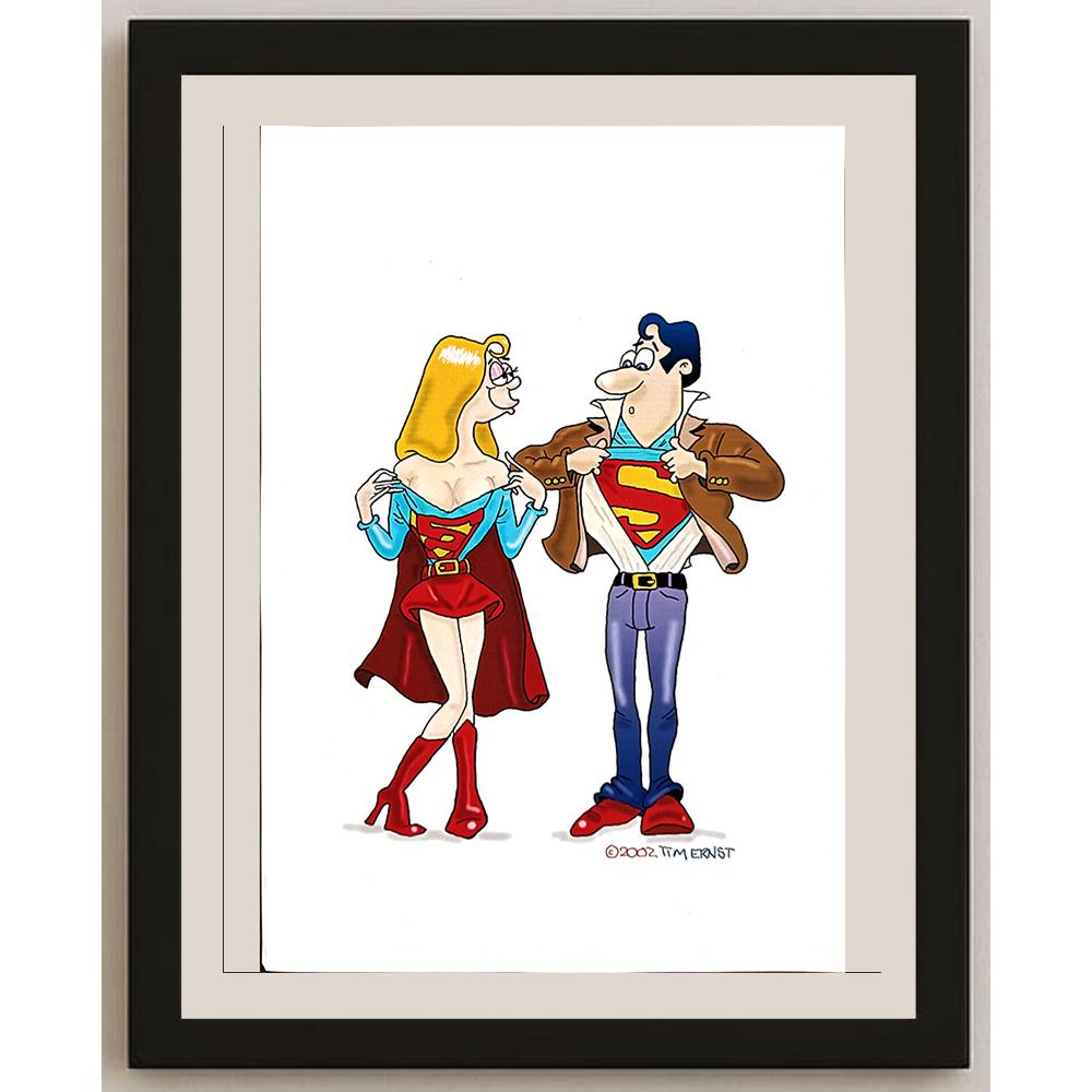 Tim Ernst 29x21cm Orijinal Karikatür BOD04829