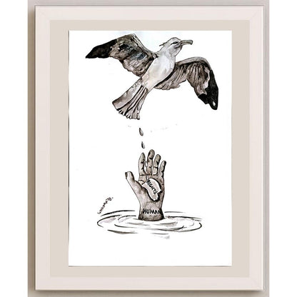 Ali Aghaeyi 29x21cm Orijinal Karikatür BOD04832