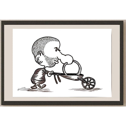 Carmen Niculina Misaila 29x21cm Orijinal Karikatür BOD04839