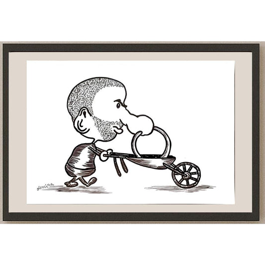 Carmen Niculina Misaila 29x21cm Orijinal Karikatür BOD04839