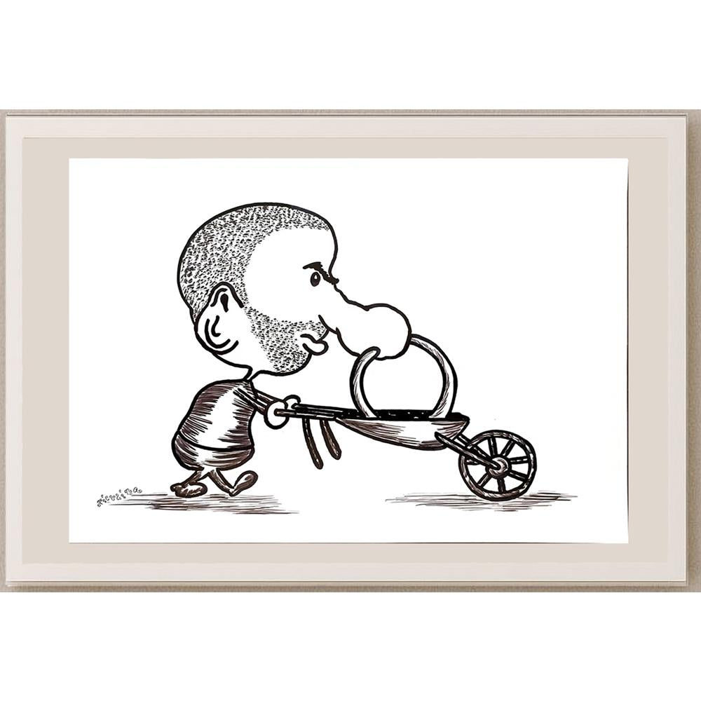 Carmen Niculina Misaila 29x21cm Orijinal Karikatür BOD04839