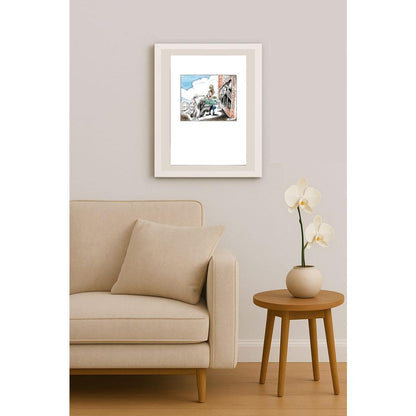 Willem Henkes 29x21cm Orijinal Karikatür BOD04841