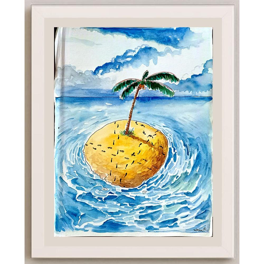 Tomek Woloszyn 30x24cm Orijinal Karikatür BOD04843
