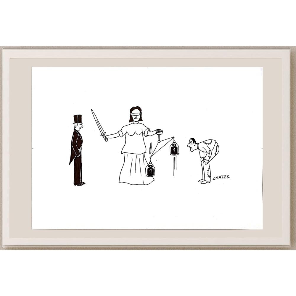 Stanko Zmazek 29x21cm Orijinal Karikatür BOD04849