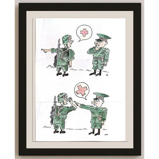 Zhang Yong Quan 29x21cm Orijinal Karikatür BOD04850