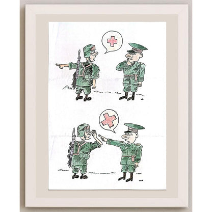Zhang Yong Quan 29x21cm Orijinal Karikatür BOD04850