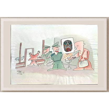 Song Hong Sang 29x21cm Orijinal Karikatür BOD04853