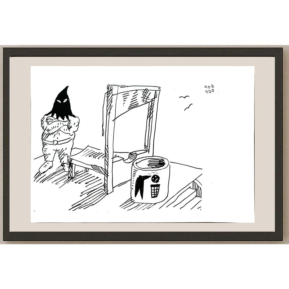 Jan Tomaschoff 29x21cm Orijinal Karikatür BOD04855