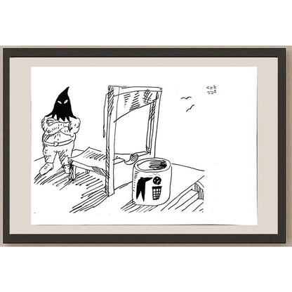 Jan Tomaschoff 29x21cm Orijinal Karikatür BOD04855