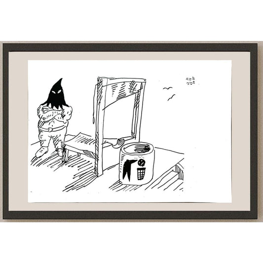 Jan Tomaschoff 29x21cm Orijinal Karikatür BOD04855