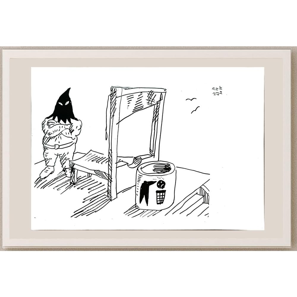 Jan Tomaschoff 29x21cm Orijinal Karikatür BOD04855