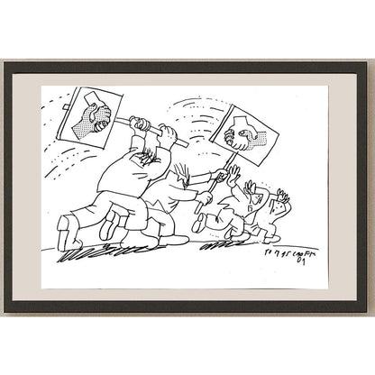 Jan Tomaschoff 29x21cm Orijinal Karikatür BOD04858