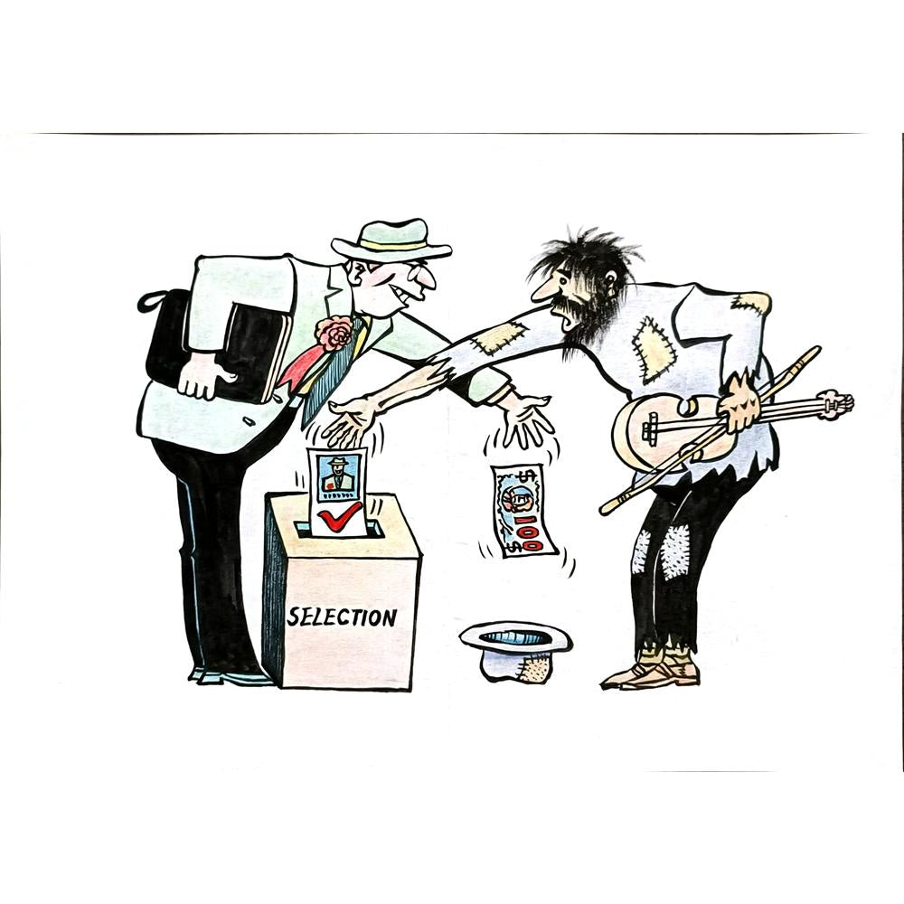 Feng Hui Cang 29x21cm Orijinal Karikatür BOD04864
