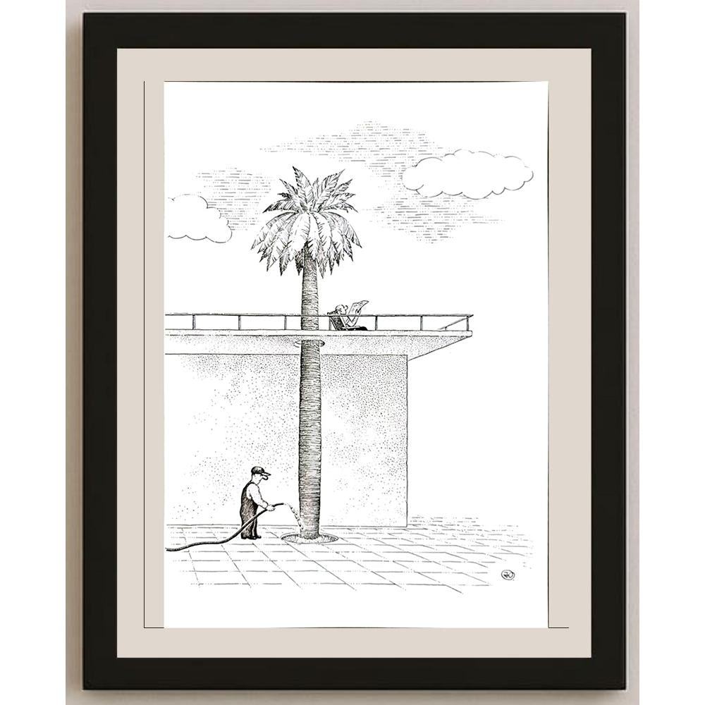 Yuri Ochakovski 29x21cm Orijinal Karikatür BOD04865