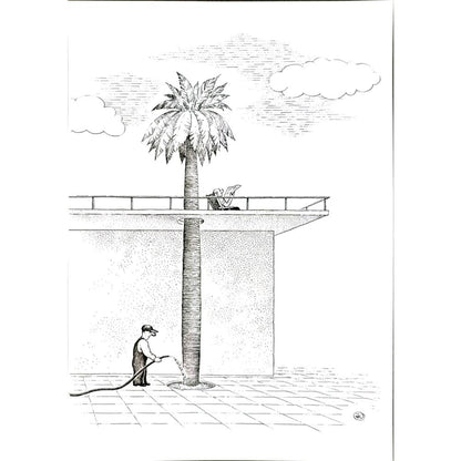 Yuri Ochakovski 29x21cm Orijinal Karikatür BOD04865