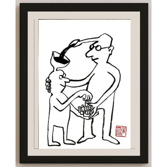 Ye Ting 24x18cm Orijinal Karikatür BOD04867