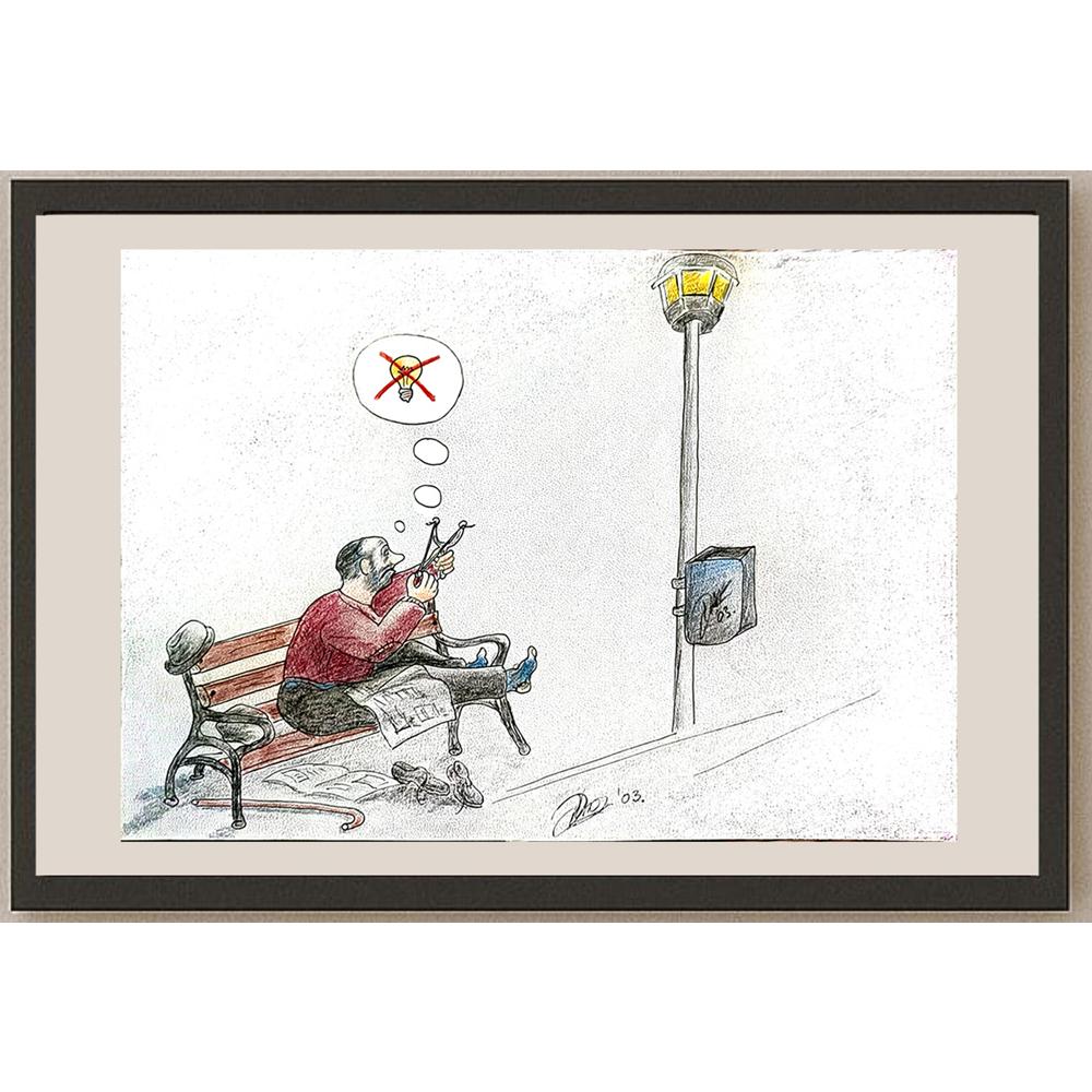 Duro Jovanovac 29x21cm Orijinal Karikatür BOD04868