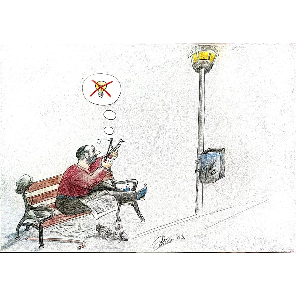 Duro Jovanovac 29x21cm Orijinal Karikatür BOD04868
