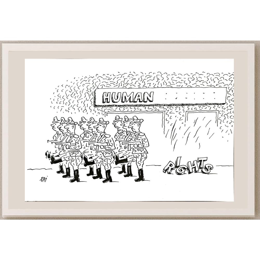 Julian Pena Pai 29x21cm Orijinal Karikatür BOD04872