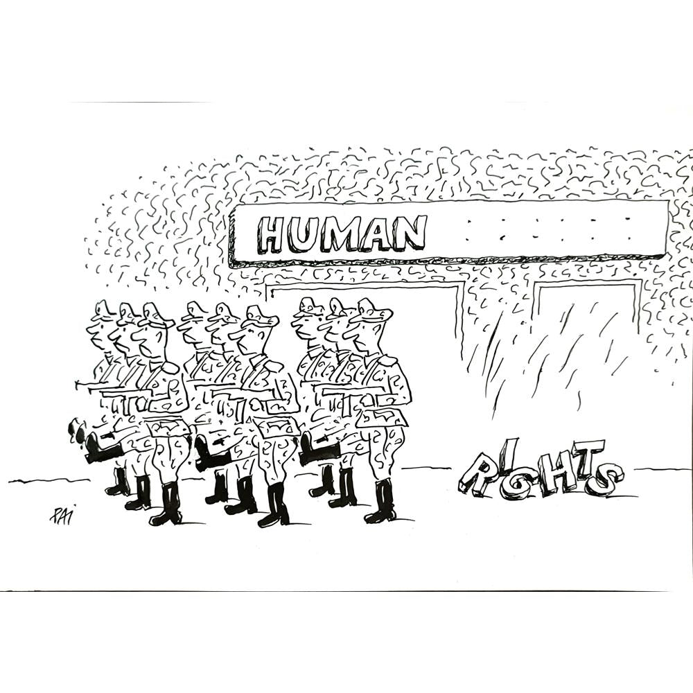 Julian Pena Pai 29x21cm Orijinal Karikatür BOD04872