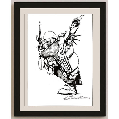 Goran Celicanin 25x17cm Orijinal Karikatür BOD04888