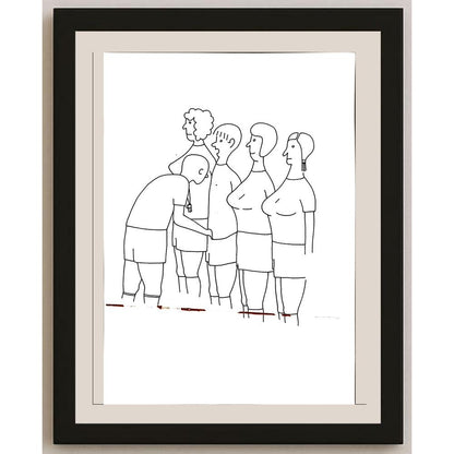 Jindrich Otta 29x21cm Orijinal Karikatür BOD04890