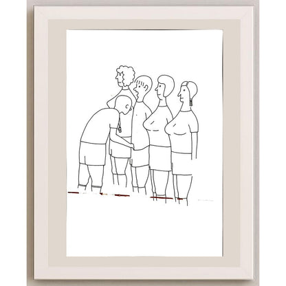 Jindrich Otta 29x21cm Orijinal Karikatür BOD04890