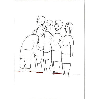Jindrich Otta 29x21cm Orijinal Karikatür BOD04890
