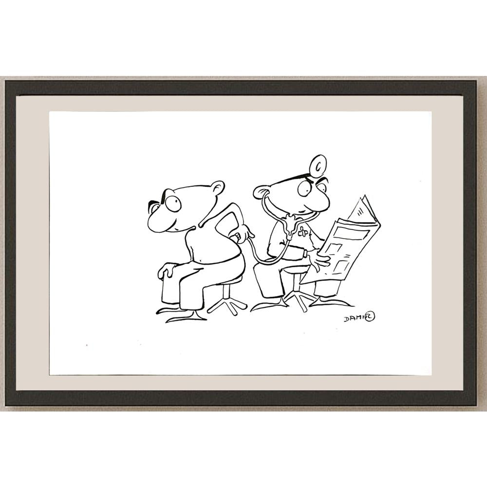Damir Novak 29x21cm Orijinal Karikatür BOD04891