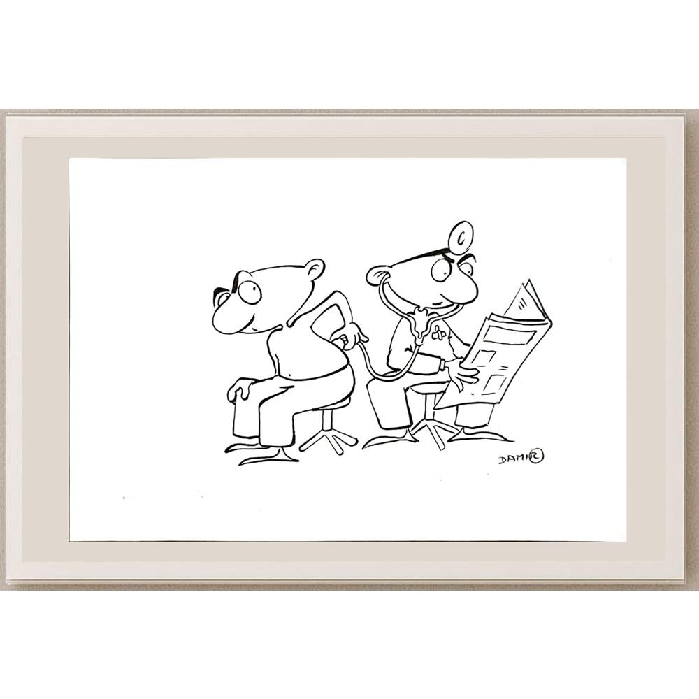 Damir Novak 29x21cm Orijinal Karikatür BOD04891