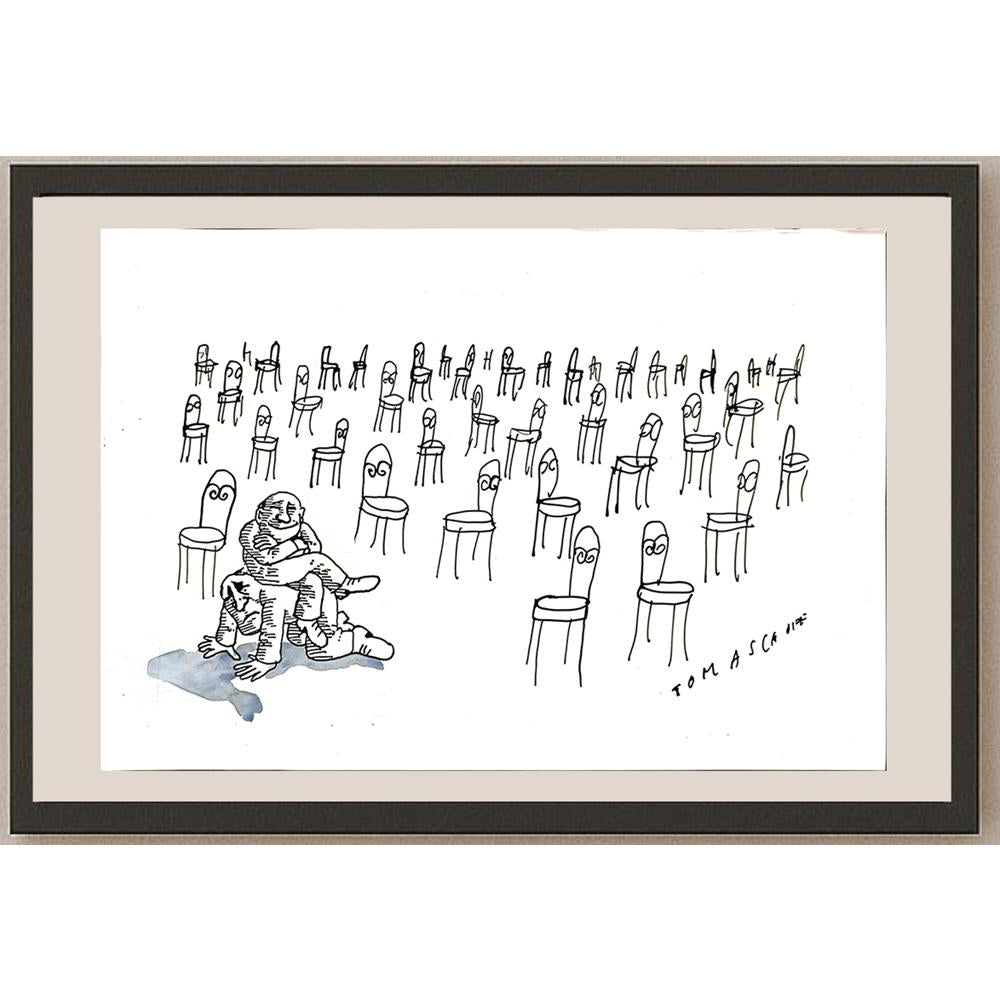 Jan Tomaschoff 29x21cm Orijinal Karikatür BOD04893