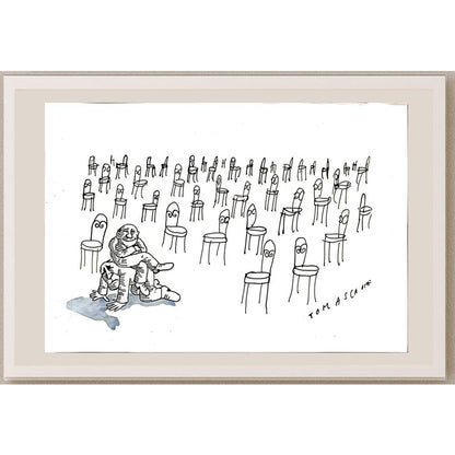 Jan Tomaschoff 29x21cm Orijinal Karikatür BOD04893