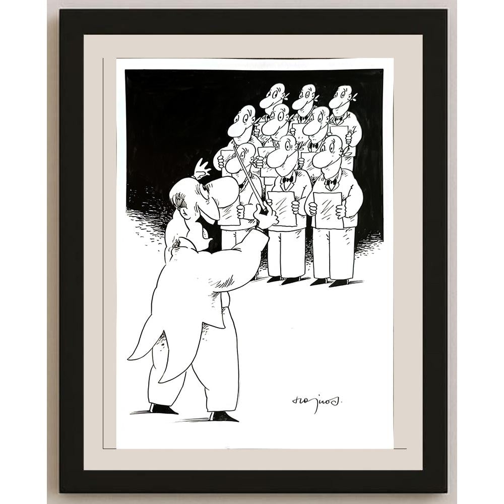 Miroslaw Hajnos 29x21cm Orijinal Karikatür BOD04896