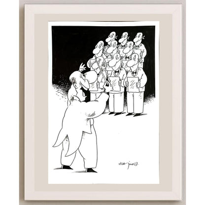 Miroslaw Hajnos 29x21cm Orijinal Karikatür BOD04896