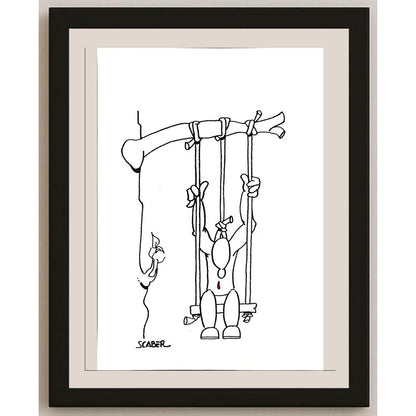 Scaber 29x21cm Orijinal Karikatür BOD04897