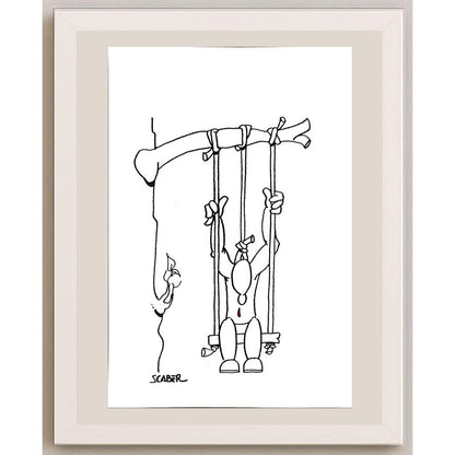 Scaber 29x21cm Orijinal Karikatür BOD04897