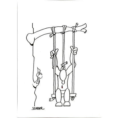 Scaber 29x21cm Orijinal Karikatür BOD04897