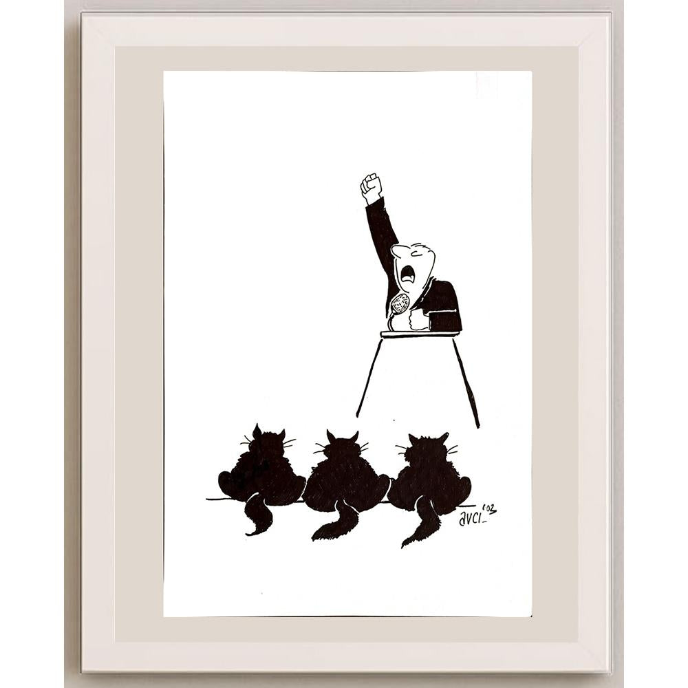 Hasan Avcı 29x21cm Orijinal Karikatür BOD04906