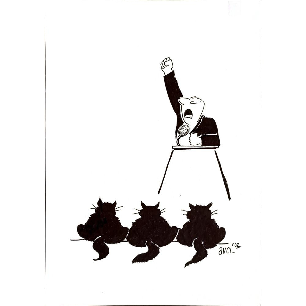 Hasan Avcı 29x21cm Orijinal Karikatür BOD04906