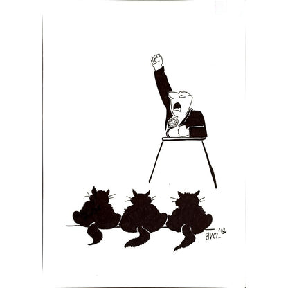 Hasan Avcı 29x21cm Orijinal Karikatür BOD04906