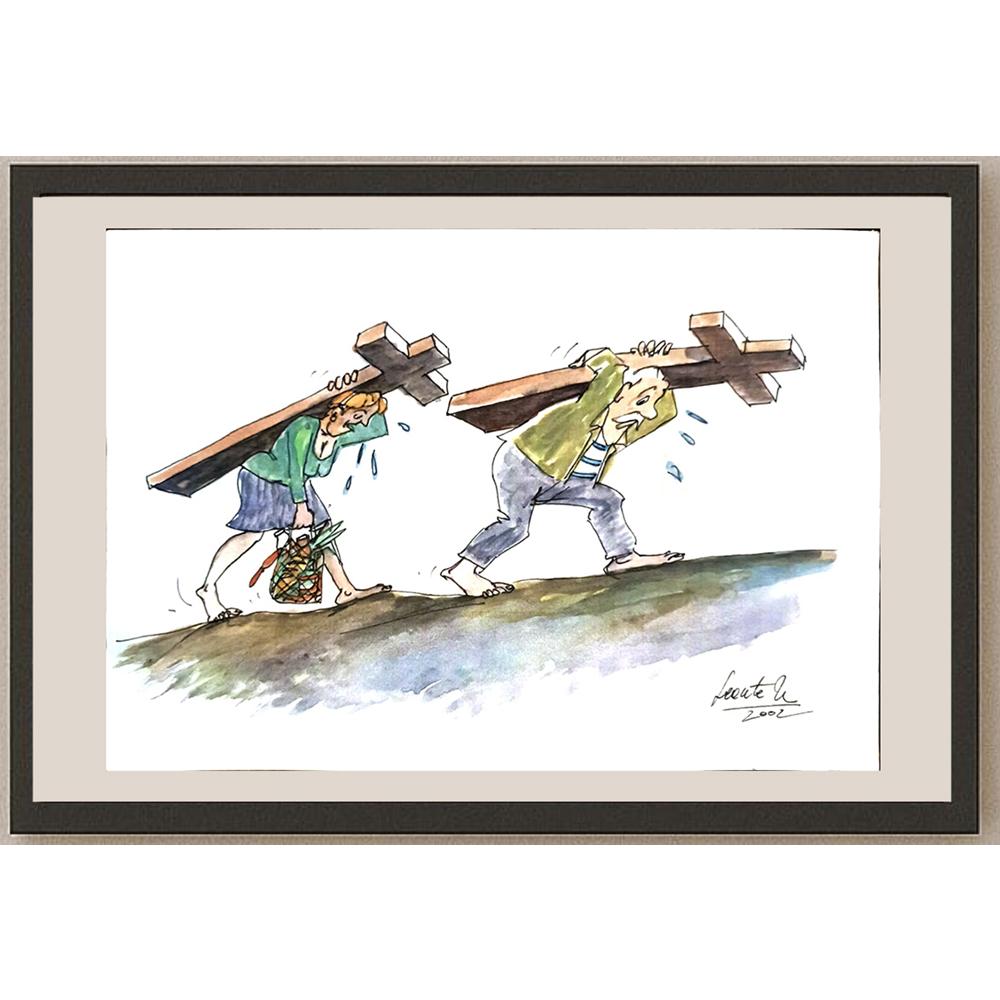 Leonte Nastase 29x21cm Orijinal Karikatür BOD04916