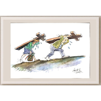 Leonte Nastase 29x21cm Orijinal Karikatür BOD04916