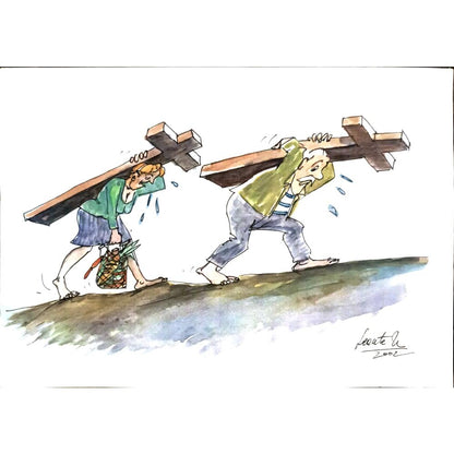 Leonte Nastase 29x21cm Orijinal Karikatür BOD04916