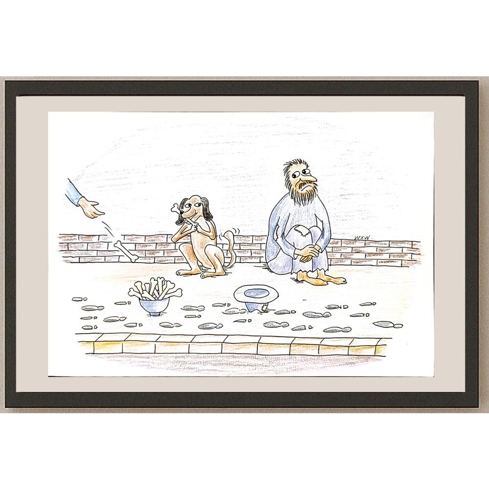 Wang Xue Wei 29x21cm Orijinal Karikatür BOD04919