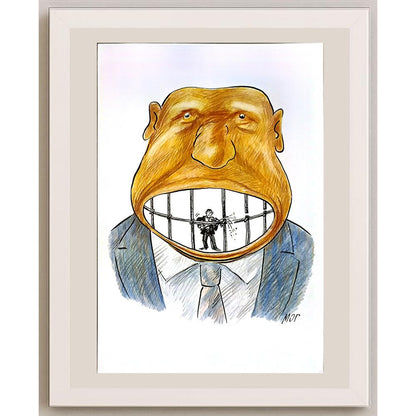 Valery Mohylny 29x21cm Orijinal Karikatür BOD04923