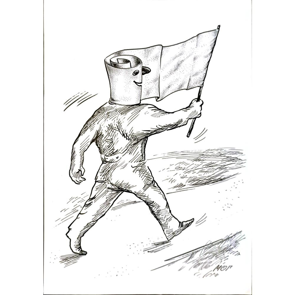 Valery Mohylny 29x21cm Orijinal Karikatür BOD04924