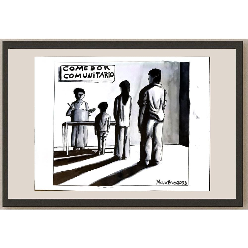 Mario Ruben Rivas 29x21cm Orijinal Karikatür BOD04926